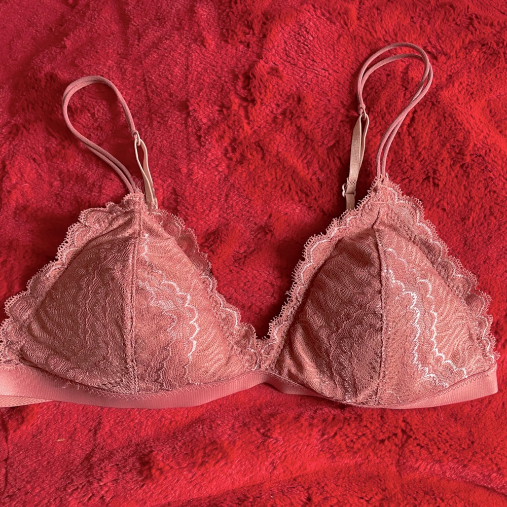 Pink padded bralette